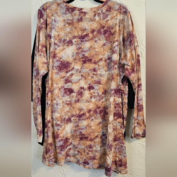 Susan Graver Set 2 Womens 3XL Long Sleeve Shirts - Picture 3 of 8